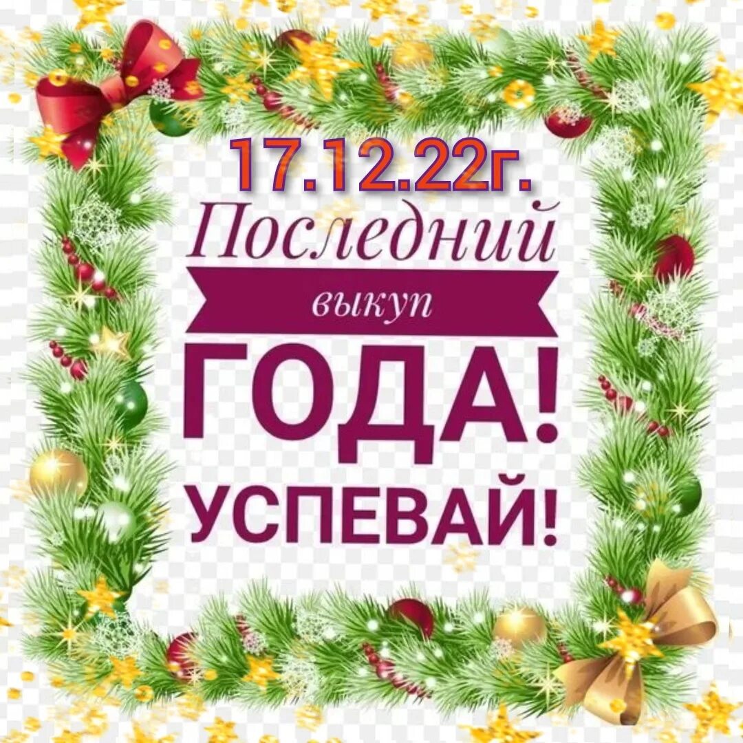 Последнее пересылаю. Последний выкуп в этом году. Последняя закупка в этом году. Последняя закупка перед новым годом. Успей заказать к новому году.