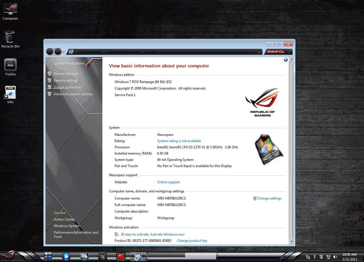 Утилиты для операционной системы виндовс 10. Windows 7 sp1 rog edition ultimate x86-x64 2012. Windows 7 utility. Иконки на рабочий стол. Красивый интерфейс рабочего стола.