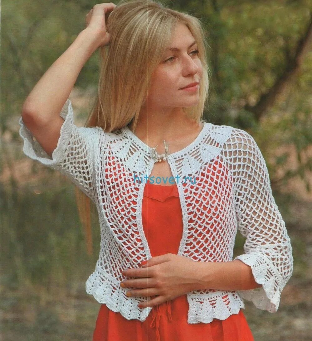 Мастер класс вязание летних кофточек