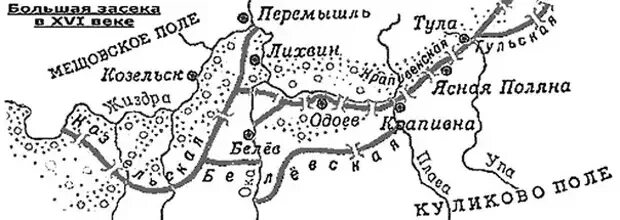 Большая Засечная черта в Тульской области 16 век. Тульская Засечная черта карта. Тульская Засечная черта 16 век. Засечная черта Тула карта. Карта засек