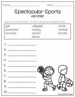 Then write the words in abc order
