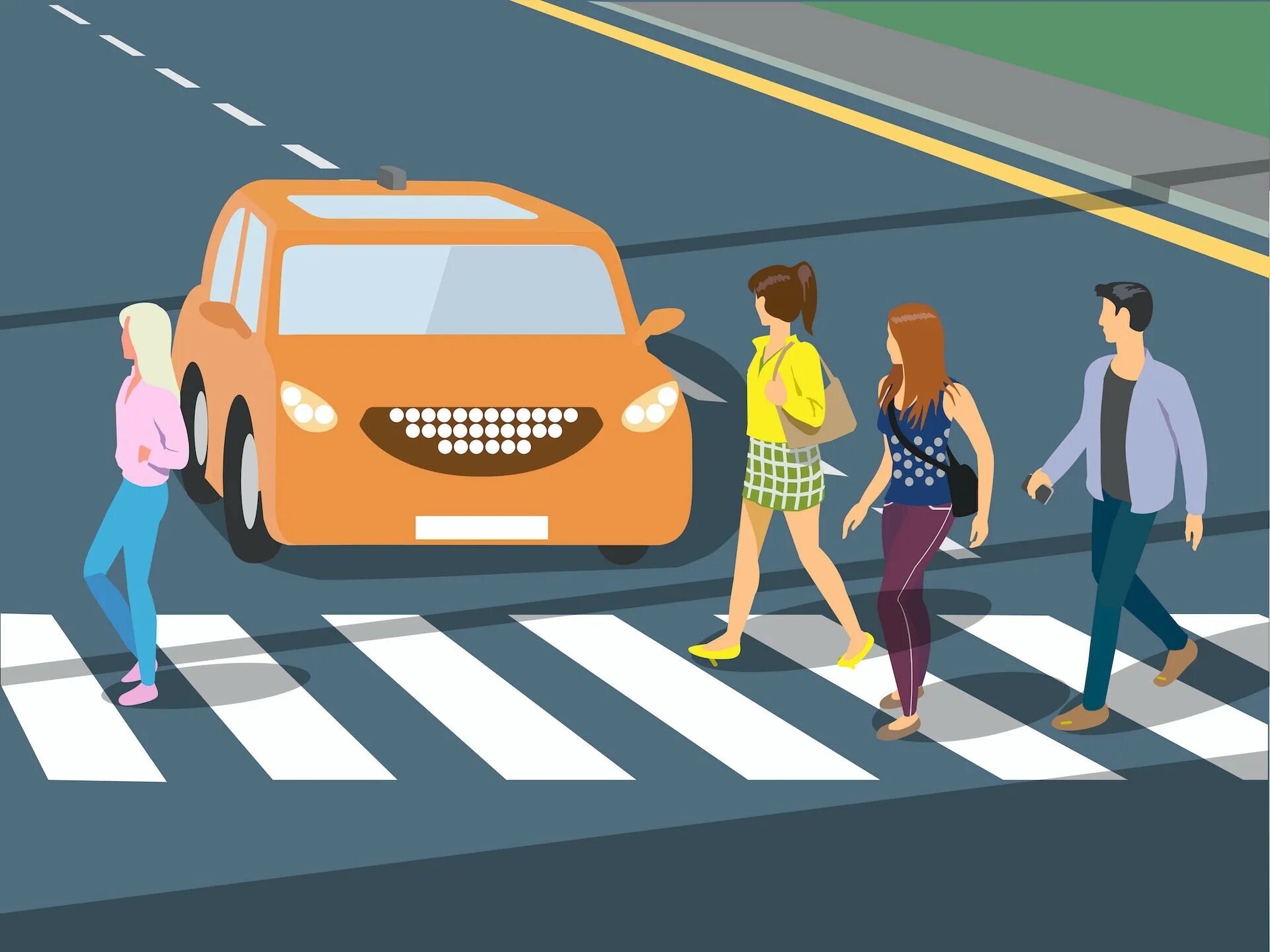Crossing roads