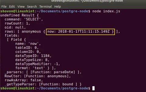 Demo postgresql