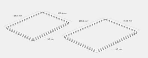 Размеры ipad pro 13