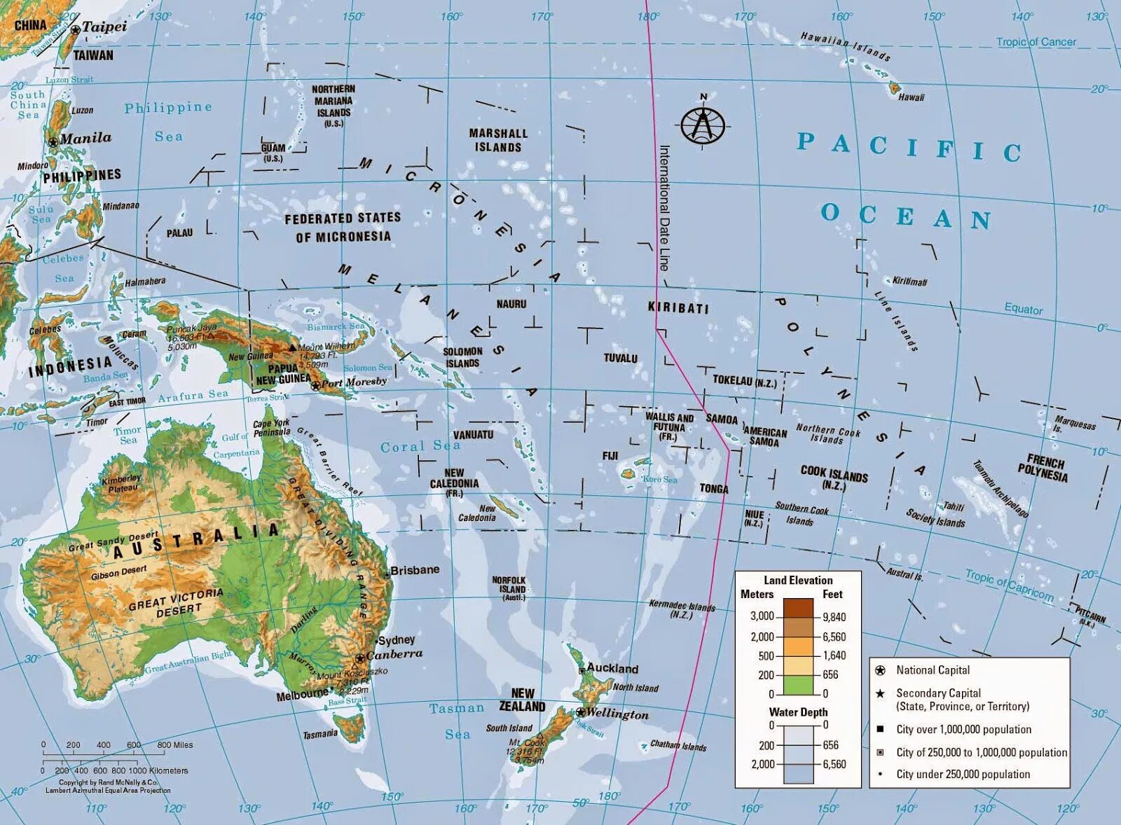 Австралия и океания территория. Физическая карта Австралии и Океании. Острова Океании на карте Австралии. Карта Австралии географическая с островами Океании. Политическая карта Австралии и Океании со странами.