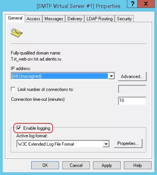 Smtp connection time. Smtp сервер. server properties. конфинг server.properties.