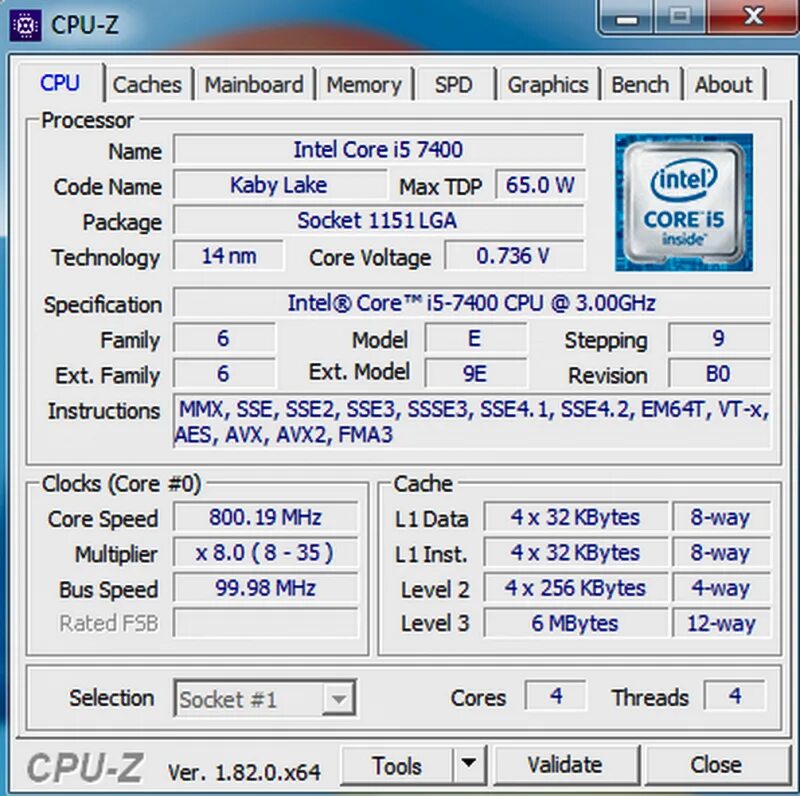 Intel core tm i5 7400 cpu. Intel i5 7400 характеристики. i5-7400t. cpuid i5-7400. i5 7400 какого года.