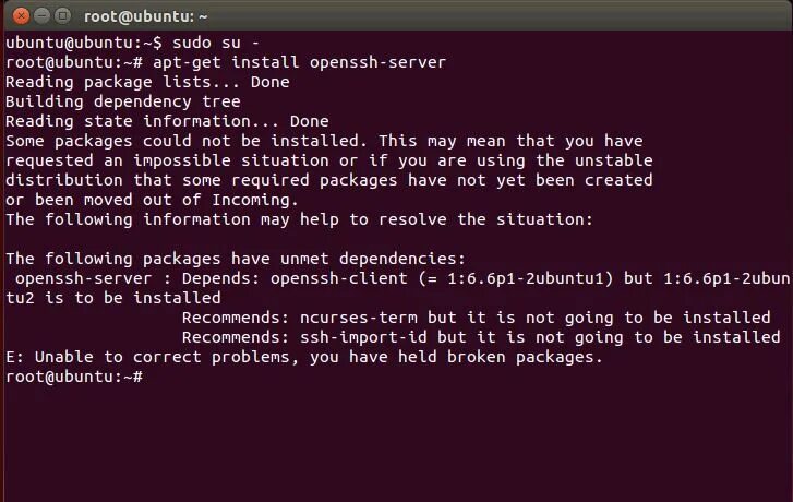 Unable to correct problems