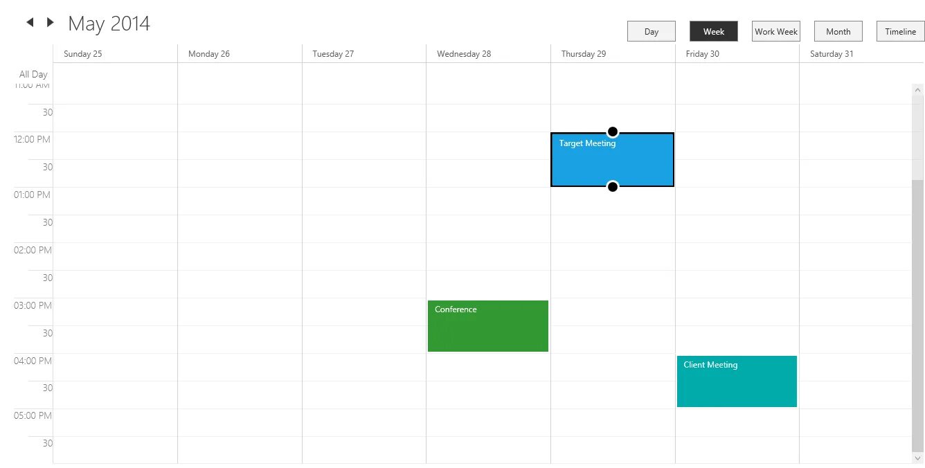 User schedule. Schedule wpf.
