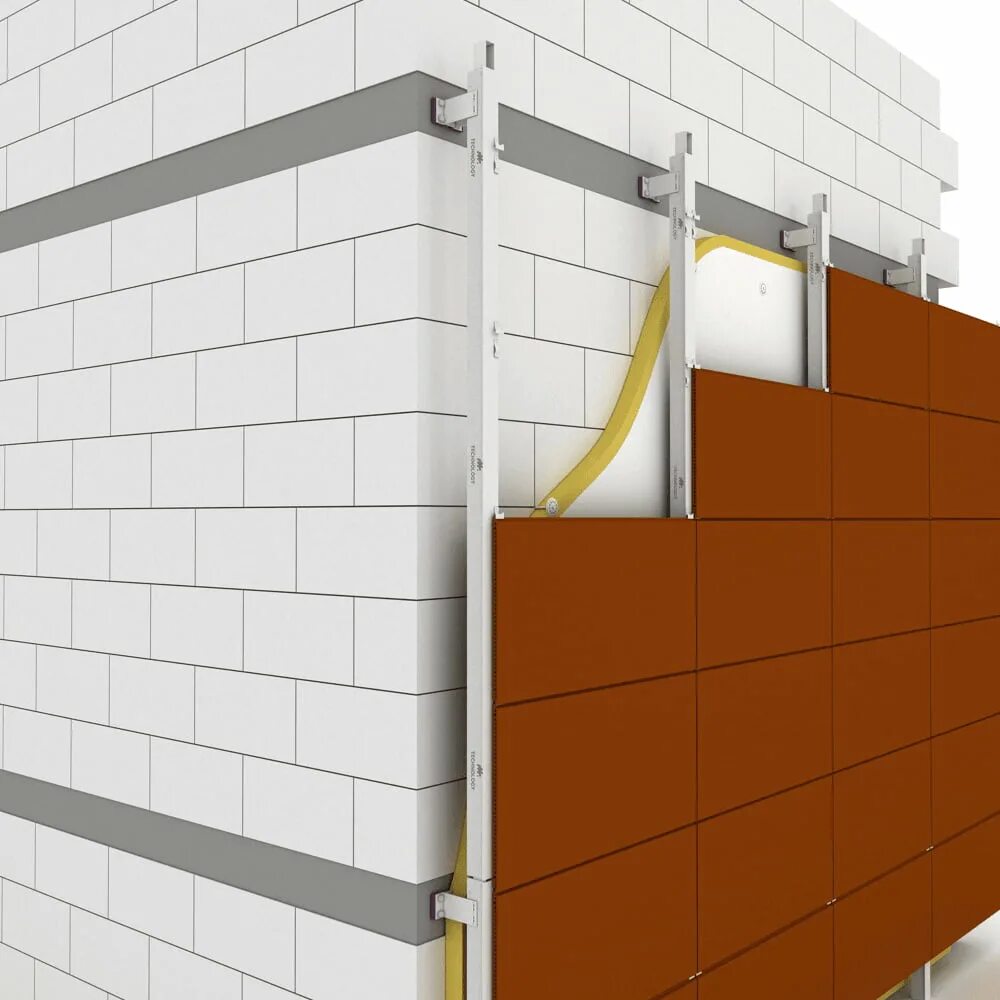 02. 02. Монтаж подсистемы под фасадные панели гранд лайн фасадные. Профиль 60х27 каркас под сайдинг. Шаг крепления профиля под металлосайдинг.