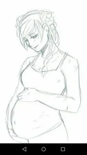 Как нарисовать беременную девушку