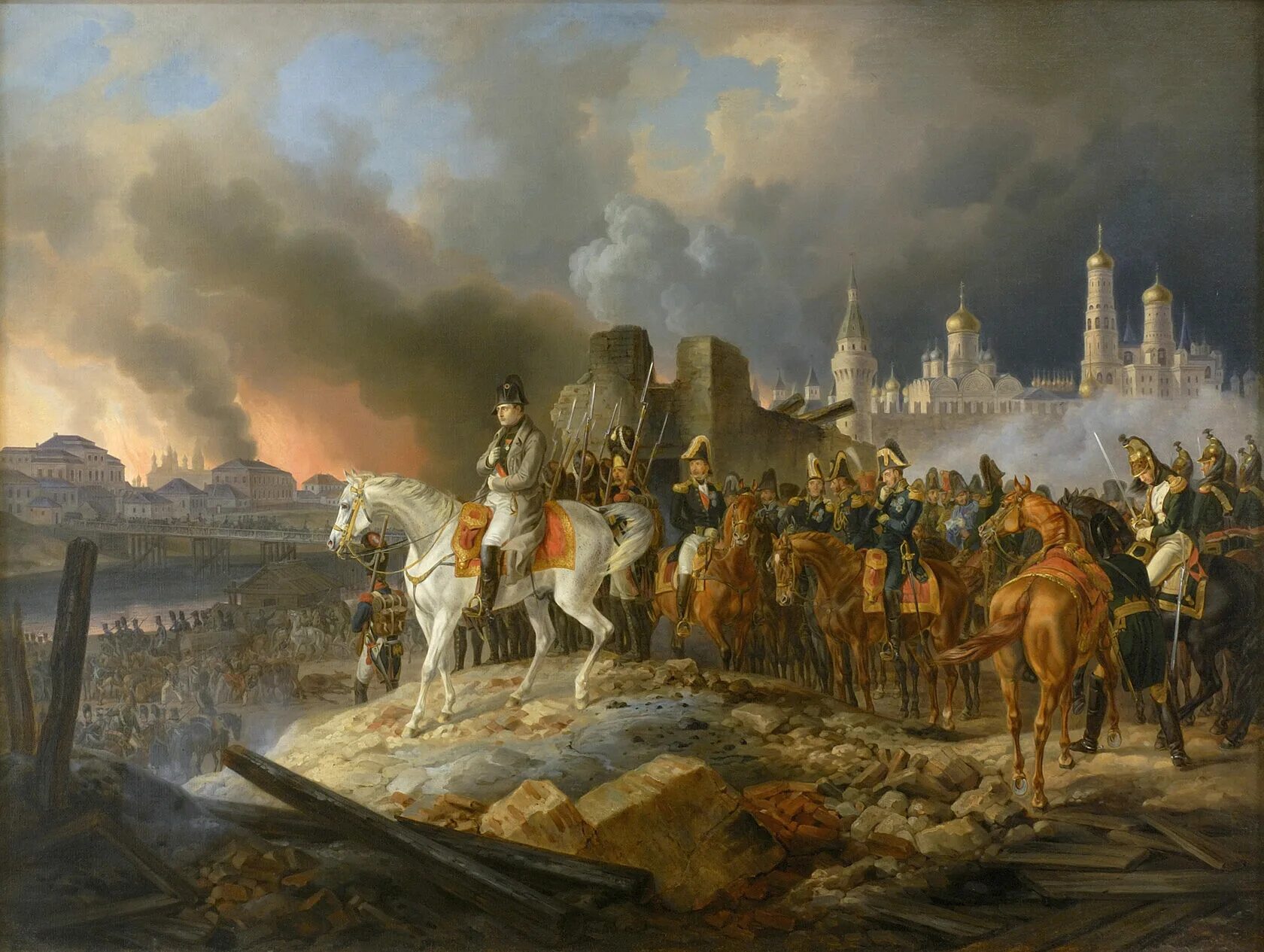 Наполеон в Москве 1812. Наполеон Бонапарт в Москве 1812.