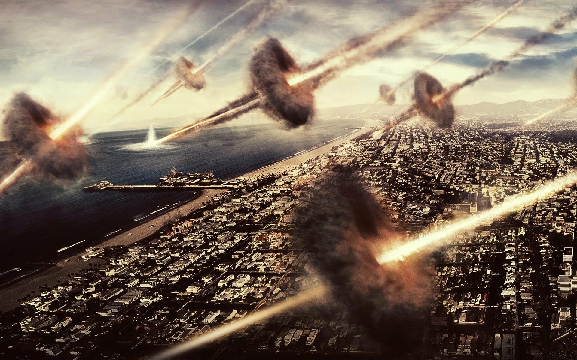 Битва людей за землю. Инопланетное вторжение битва за Лос-Анджелес. Битва за Лос Анджелес 1942 год.