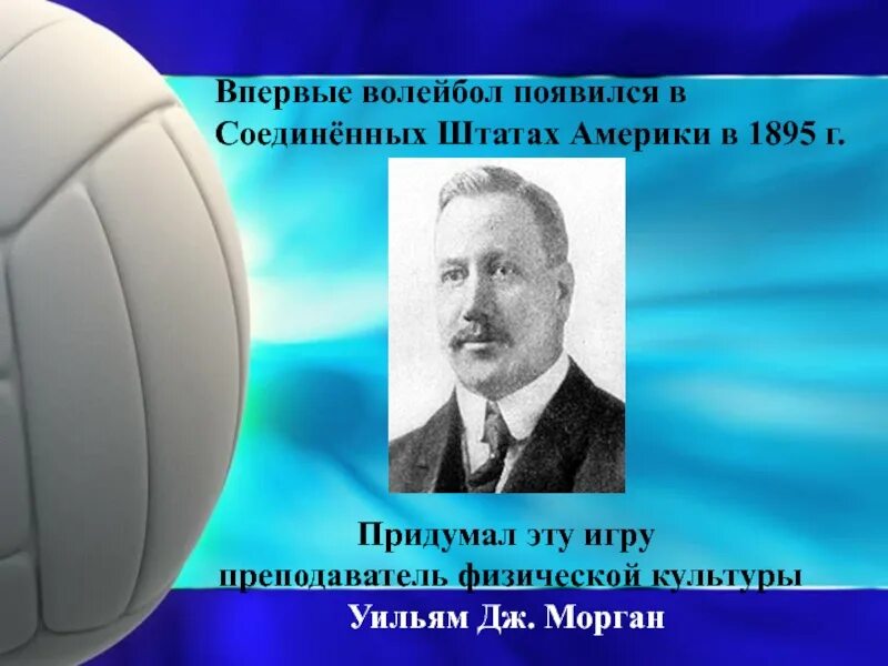 Волейбол появился в конце. Уильям Морган волейбол. Волейбол появился впервые. Уильям Дж Морган основатель волейбола. Волейбол 1895.