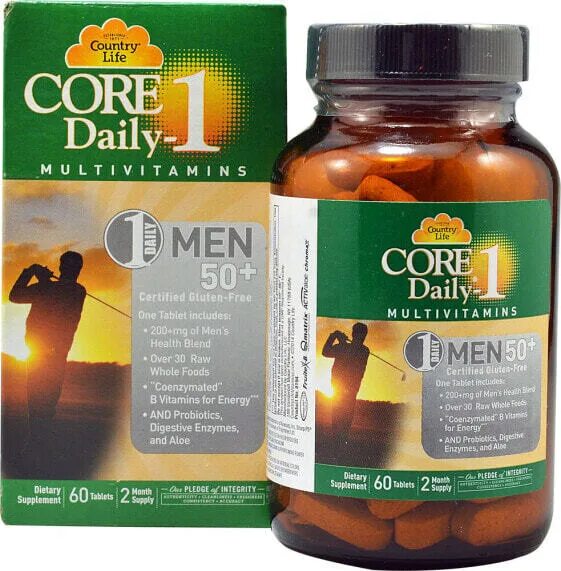 Витамины для мужчин 50 рейтинг. Country Life, мультивитамины Core Daily-1 (men). Витамины Core Daily 1 для мужчин. Витамины one Daily для мужчин men,s 50+.