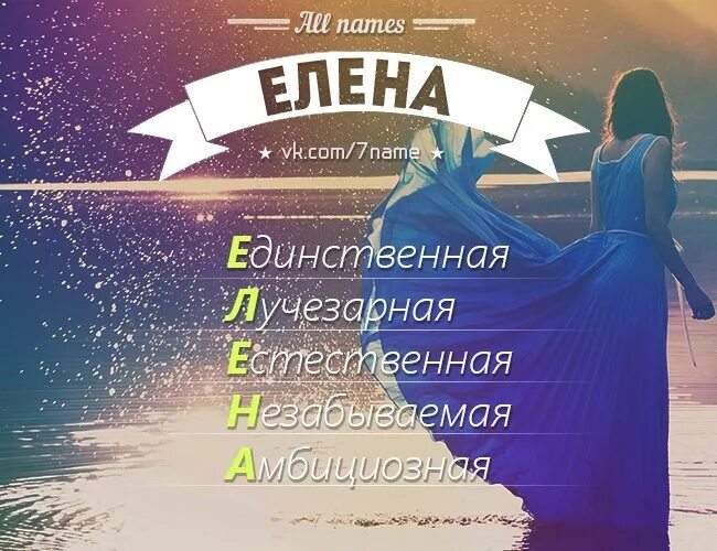 Elena перевод. Расшифровка имени Лена по буквам.