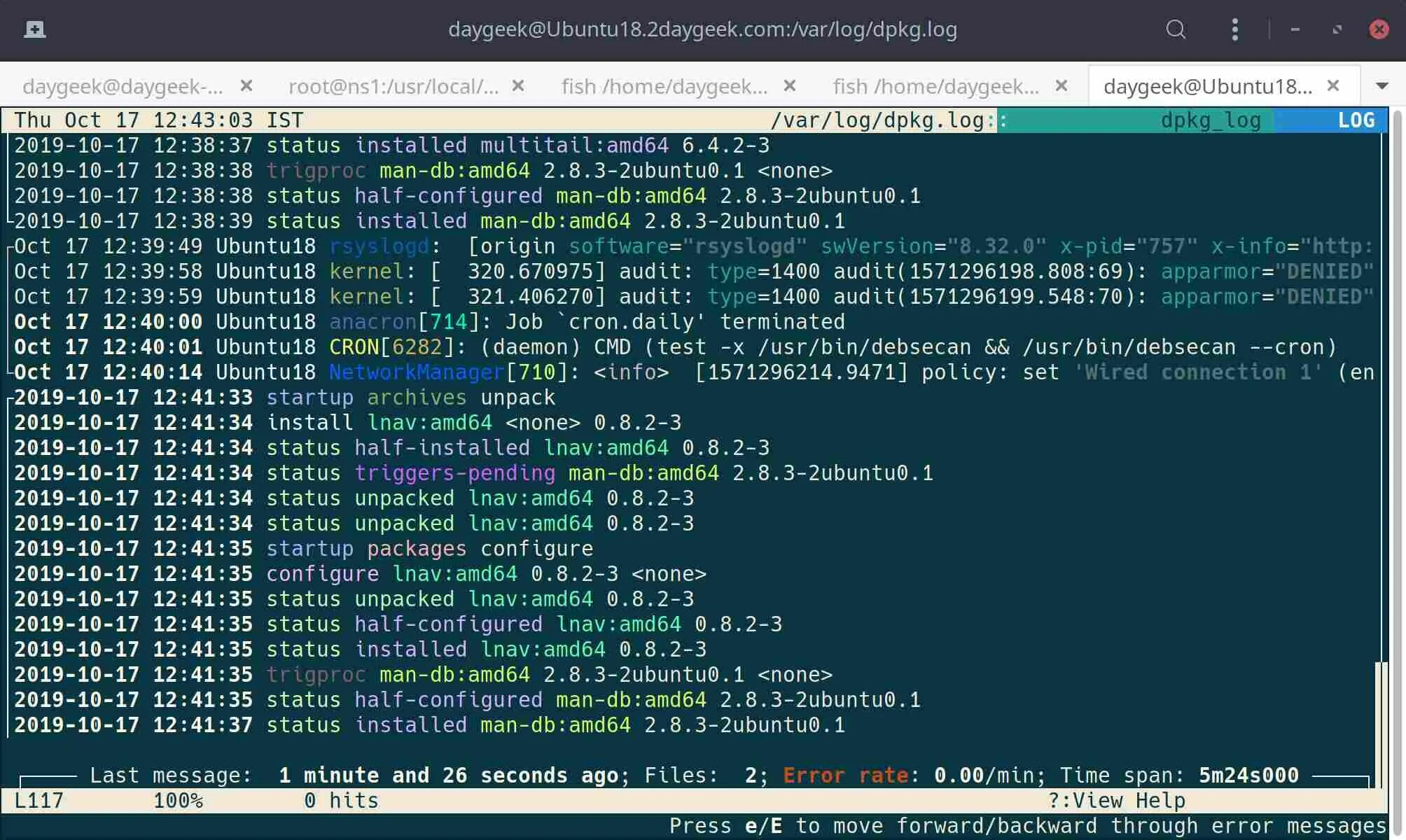 Etc log