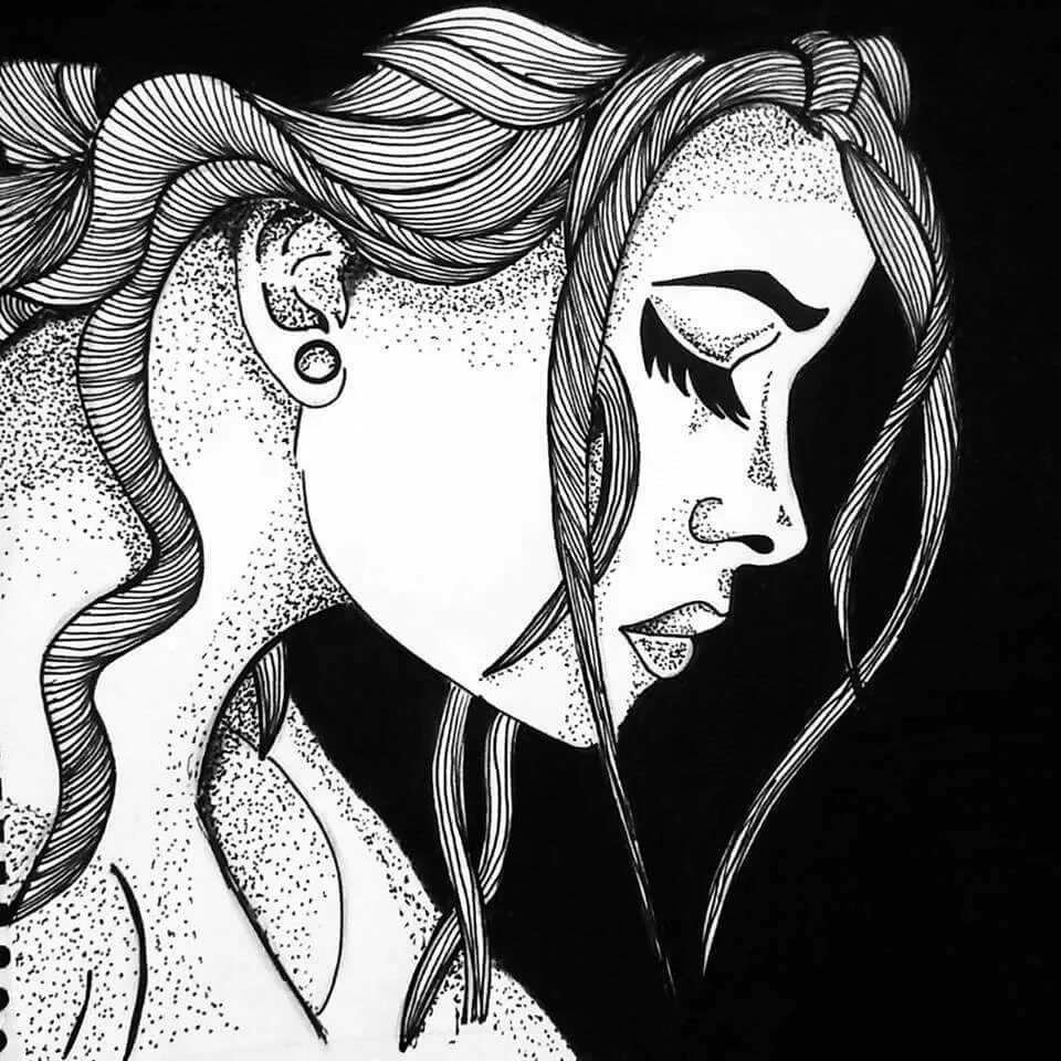Рисуем черно белую картину. Черно белые рисунки. графические иллюстрации. черно белая графика. графический стиль рисования.