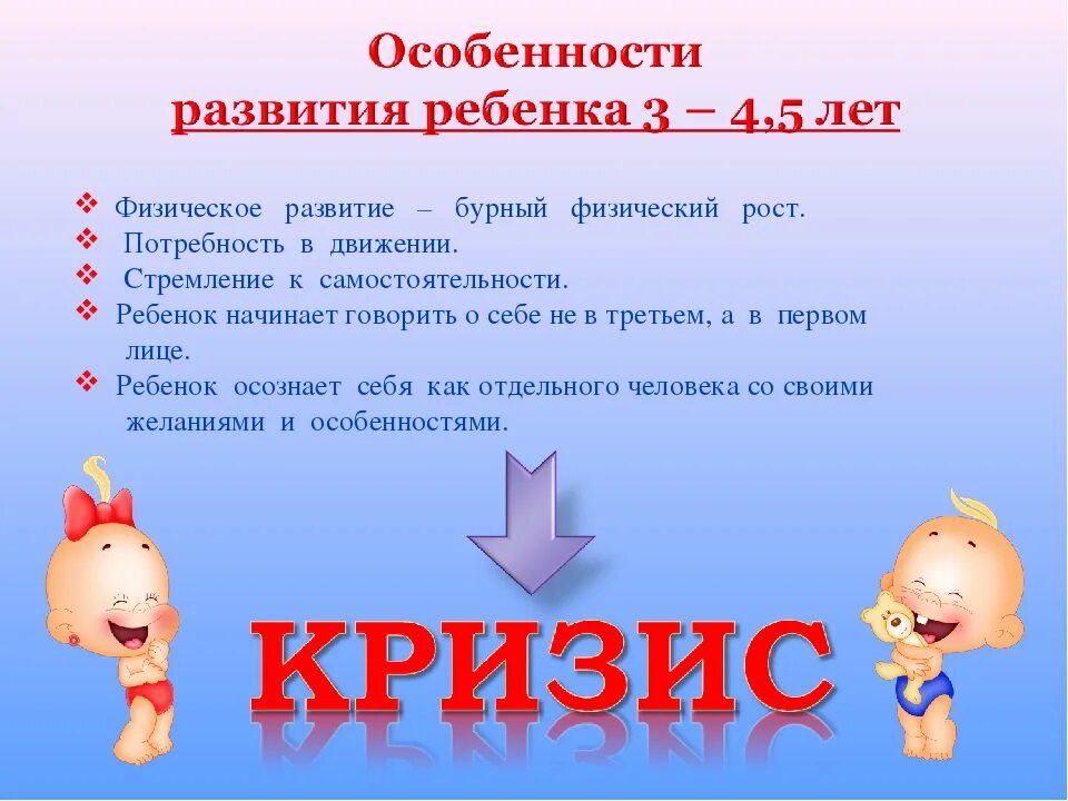 4 года особенности развития