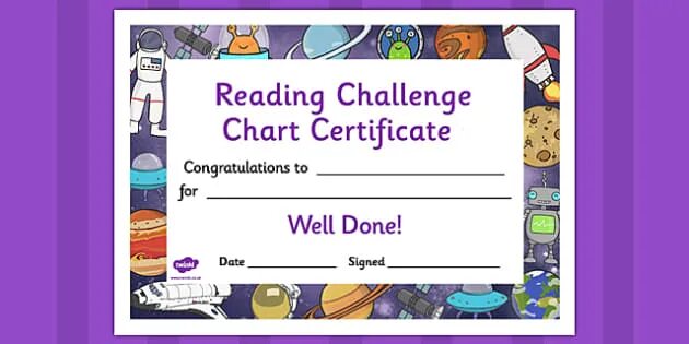 Сертификат космос шаблон. Super Reader Certificate. Super Reader. Certificate Challenge.