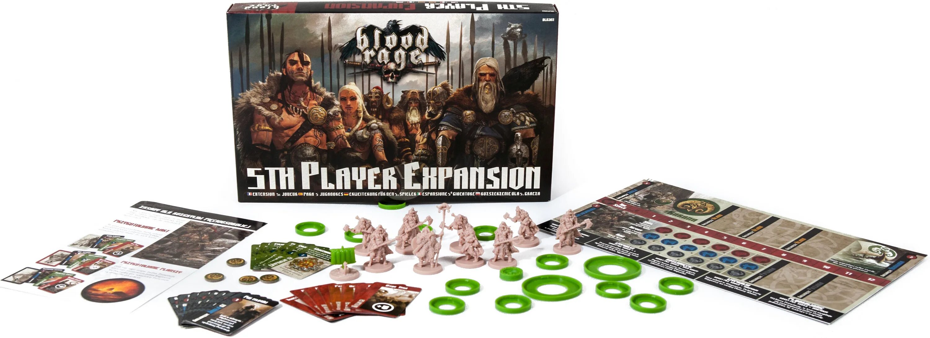 Blood Rage 5th Player Extras. Bloodrage жетоны. Настольные игра на 3-5 игроков 40 минут партия.