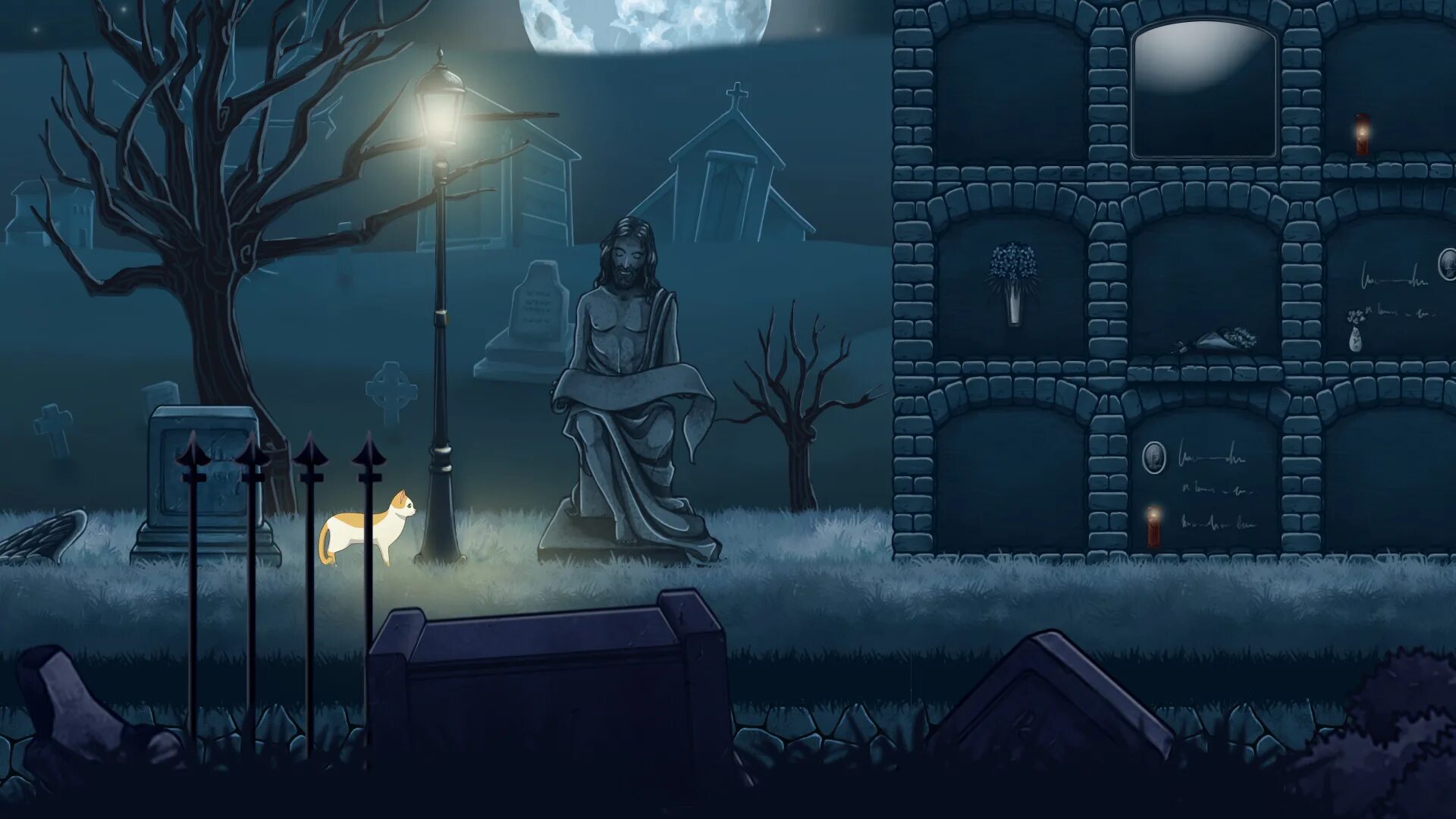 Graveyard 21snaek enxye. The Graveyard игра. Night in the Woods кладбище. Graveyard игра бабушка. The purring Quest.