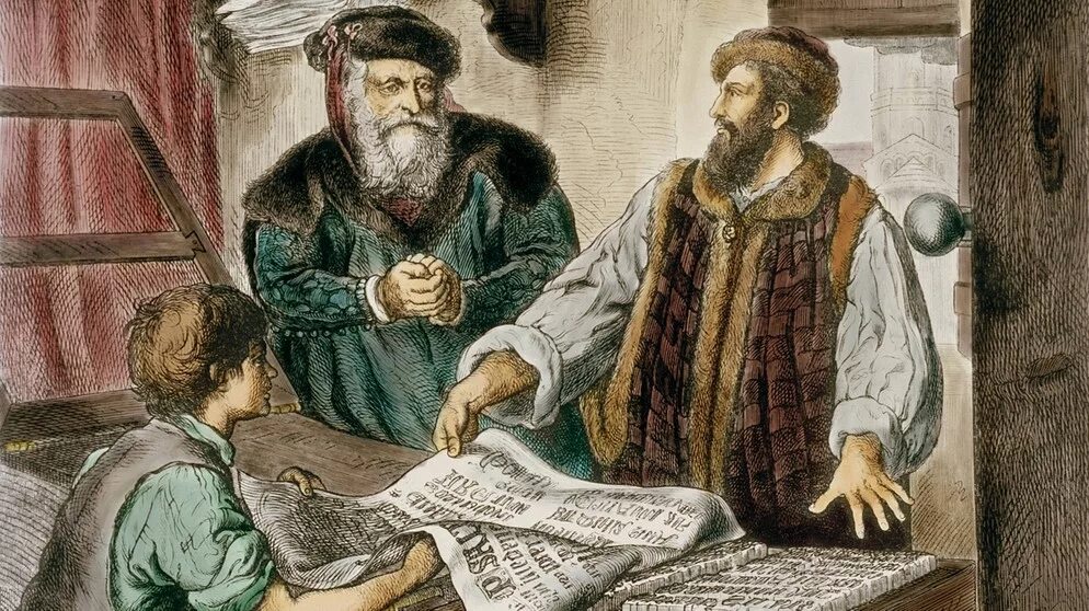 Кто изобрел книгопечатание в западной европе. Первопечатник иоганн гутенберг. иоганн гутенберг книгопечатание. иоганн гутенберг печатный станок. иоганн гутенберг (1400-1468).