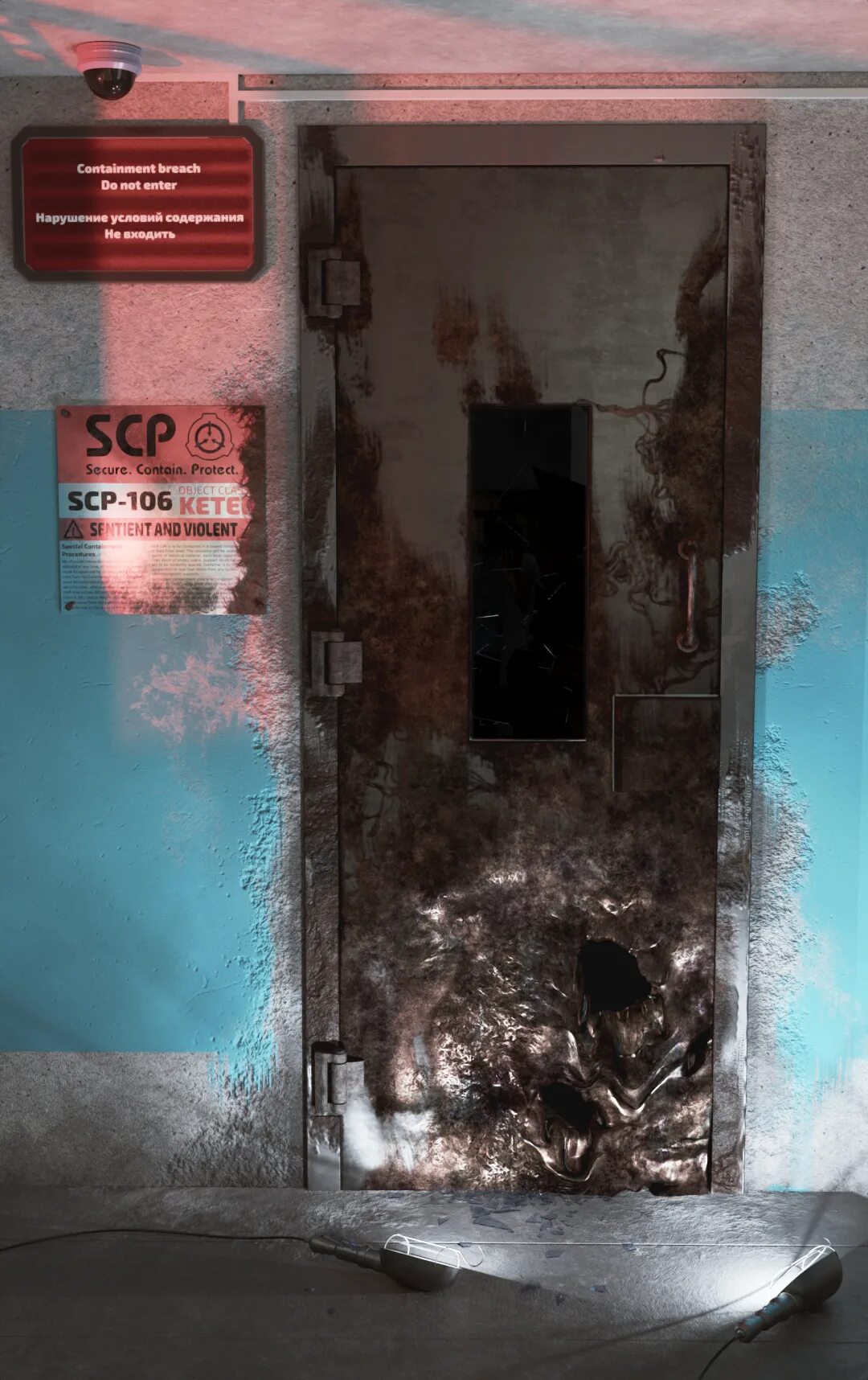 Scp нарушение условий. Scp sl комната 106.