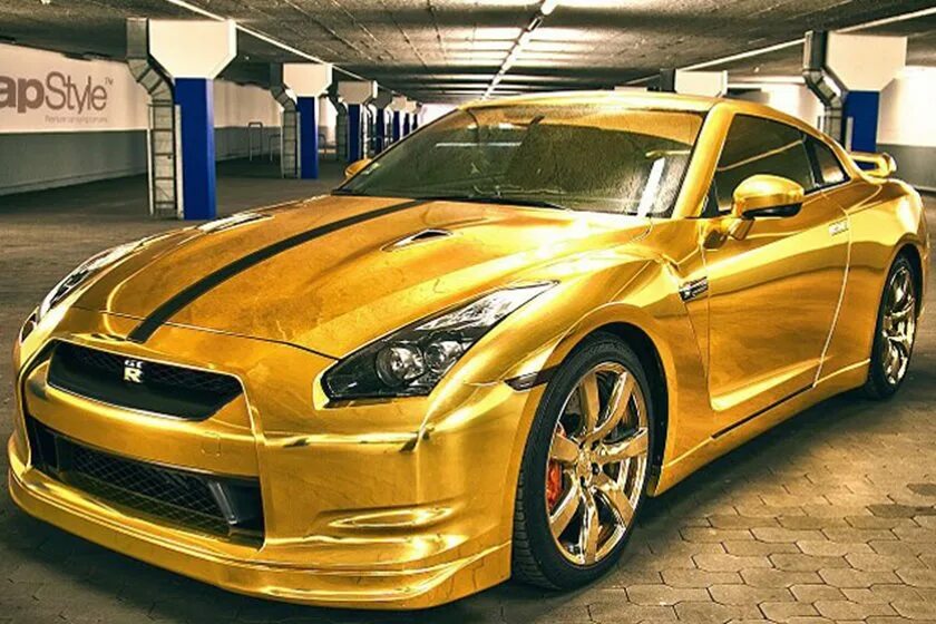 Gold car