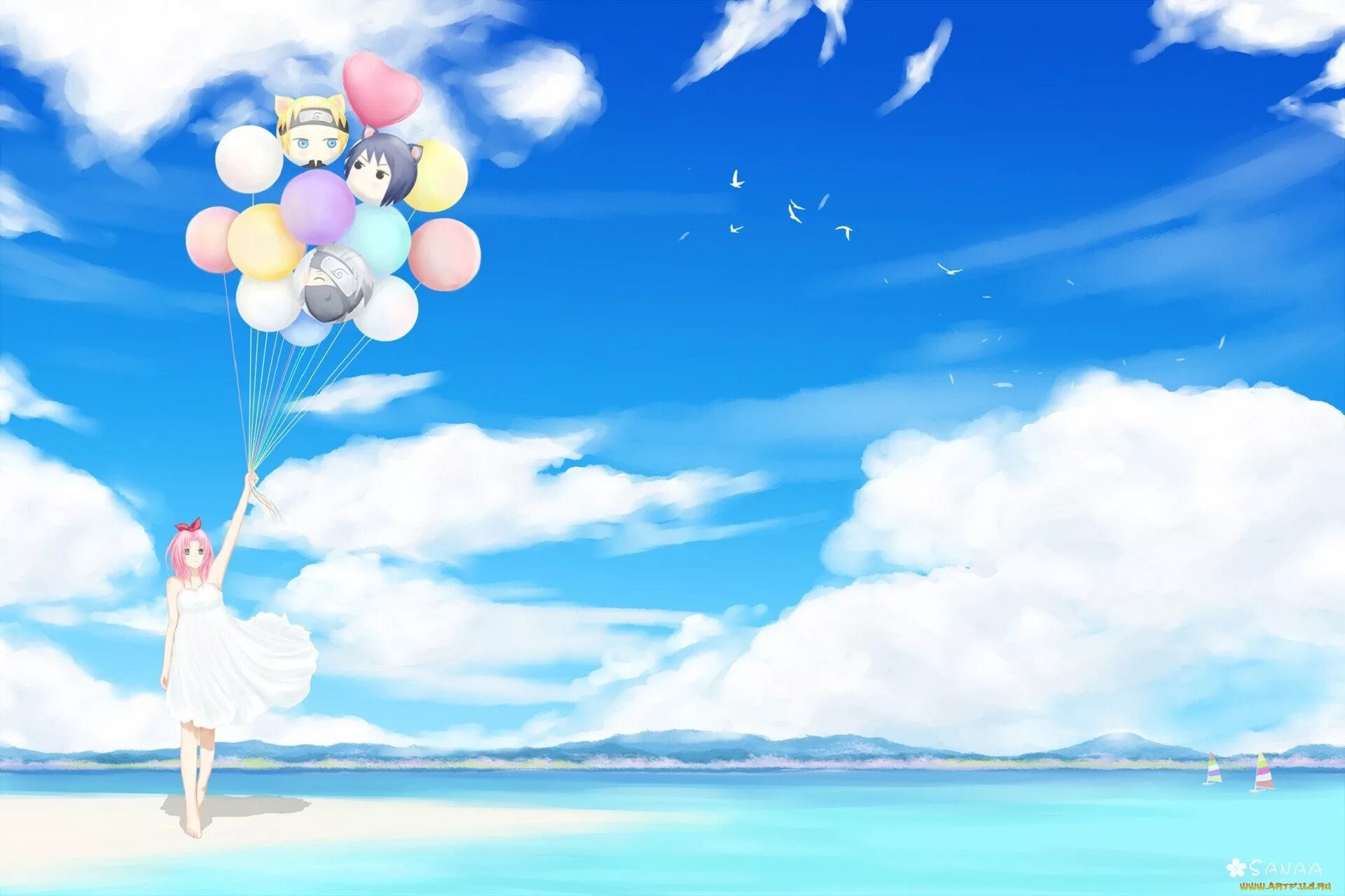 Фон с воздушными шарами. Воздушные шарики в небе. Воздушные шары на фоне моря. Фон шарики воздушные.