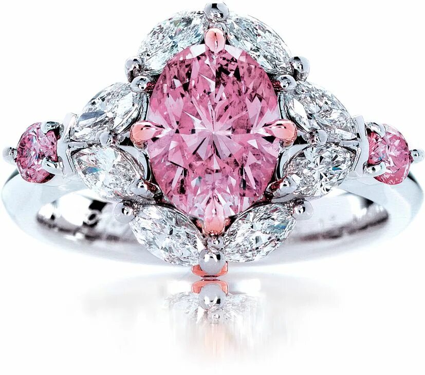 Кольцо Graff Pink Diamond. Розовый диамонд бриллианты. Украшения с бриллиантами first class diamonds
