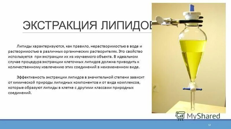 Основные цели экстракции. Типы экстракции. Характеристики экстракции. Экстракция в лаборатории. Основные промышленные экстрагенты.