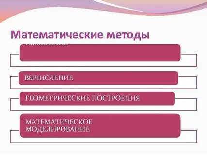 Многие математические методы используют