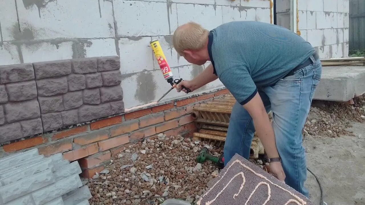 Закрепление камня