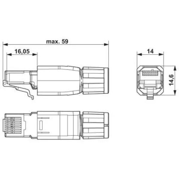 Rj45 ip20. Rj45-vs-08-rj45-5-q/ip20-1656725. разъем vs-08-rj45-5-q/ip20. rj45 vs-08-rj45-5-q/ip20. штекерный соединитель rj45, ip20, cat5e, 8-полюсный паспорт.