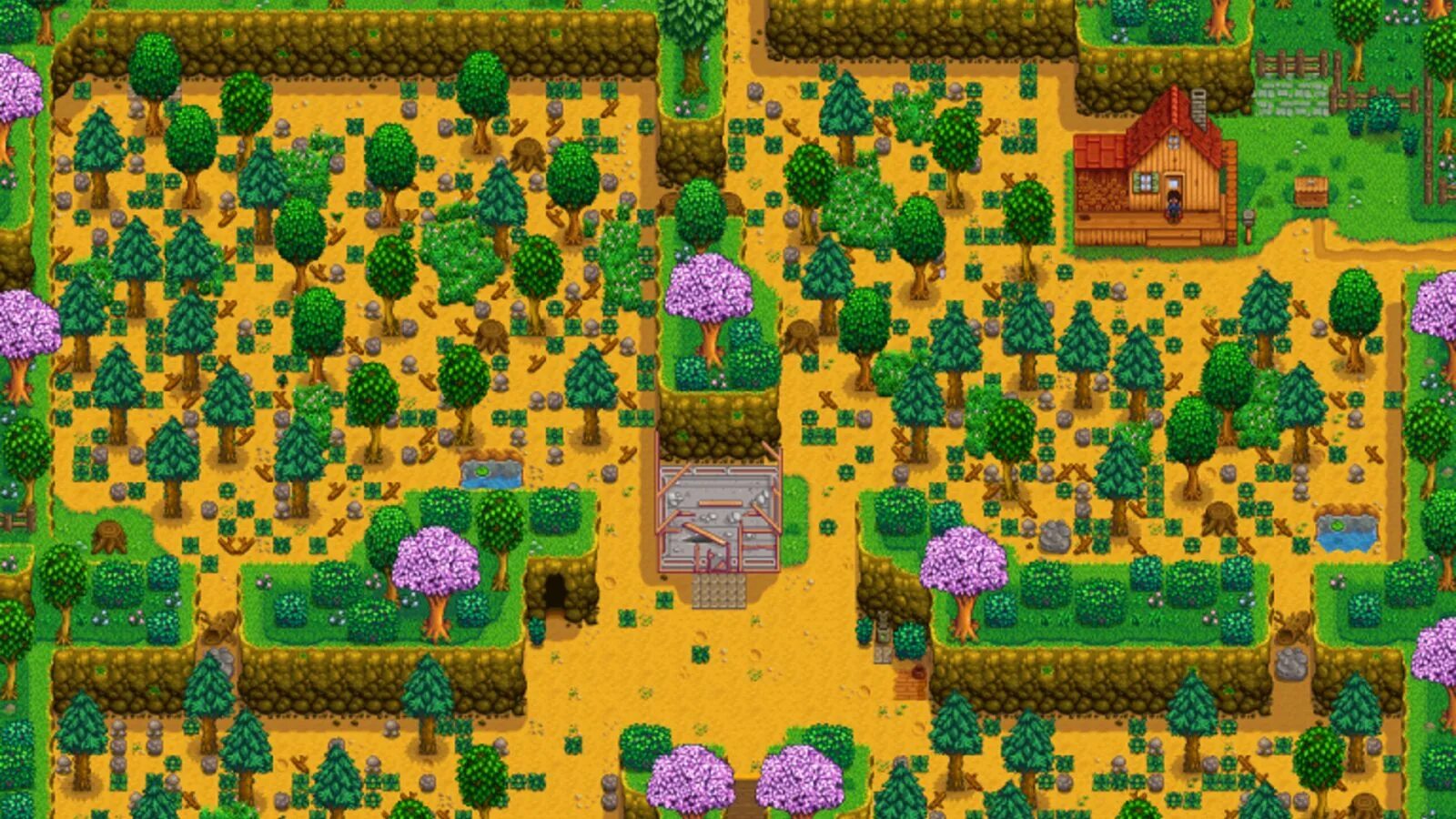 Стардью 1.6 на андроид дата выхода. Ферма четыре угла Stardew Valley. Ферма 4 угла Stardew Valley. Stardew Valley 4 угла. Стардев Валли.