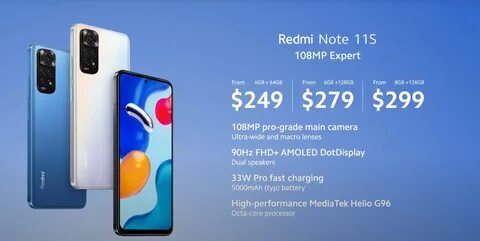 Xiaomi redmi note 11 размеры