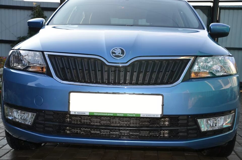 Защита радиатора - Skoda Rapid (1G), 1,6 л, 2016 года своими руками DRIVE2