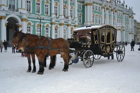 Карета зимой