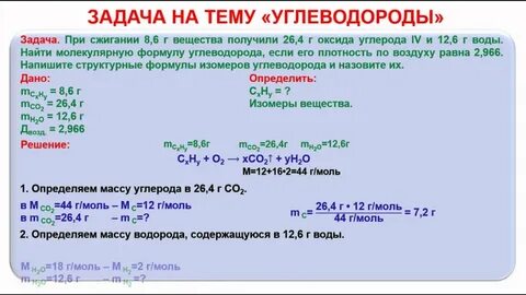 Задания по углеводородам