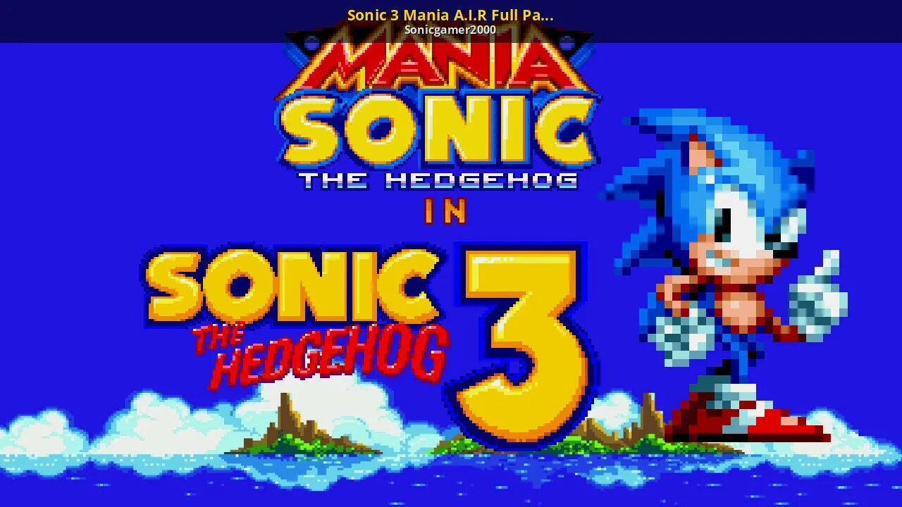 Соник Мания 3д. Sonic 3 Air. Sonic Air Mods. Соник air