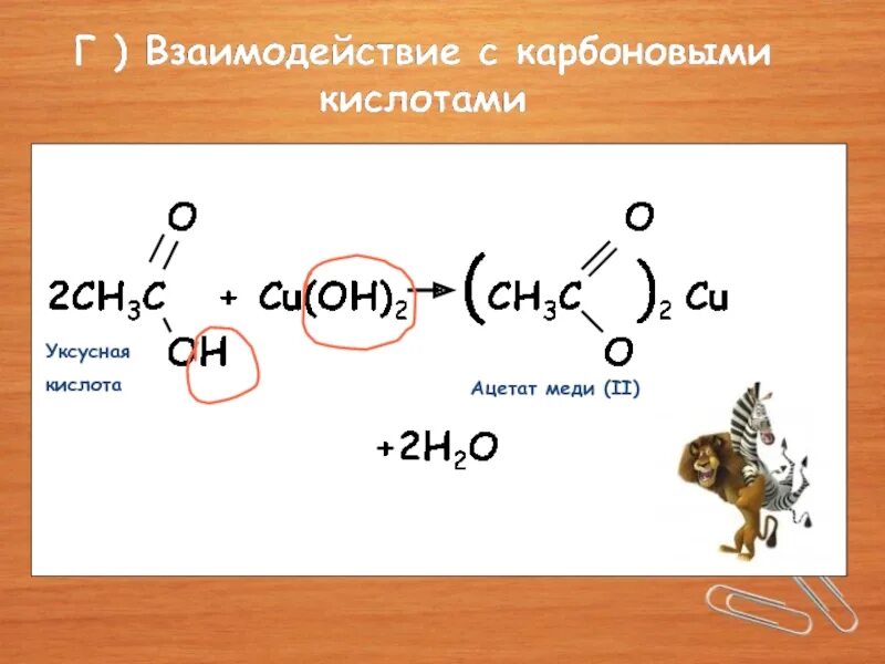 Уксусная кислота основный оксид