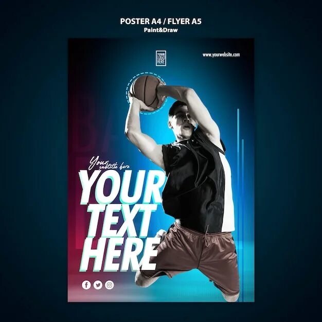 Player poster. Флаер спорт. Sport poster Template. PSD poster ITUNES.