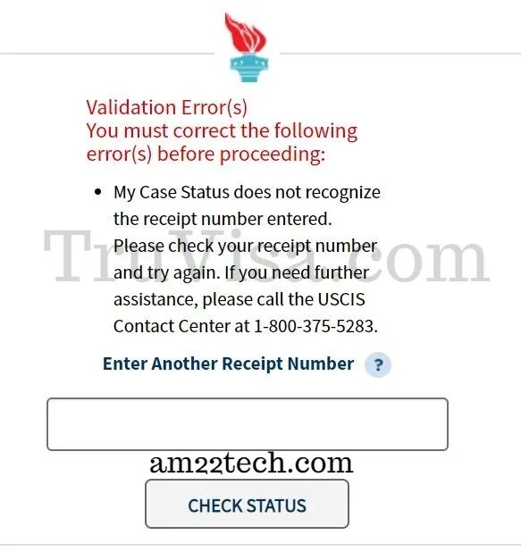 Validate error