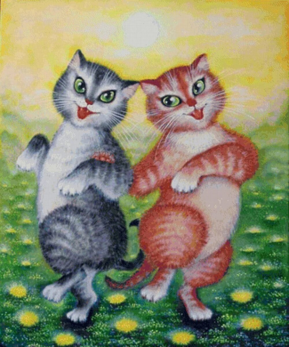 Коты рисунки. Рисунок двух котов. Две кошки рисунок. Два кота.