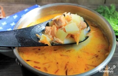 Уха из форели в сливках рецепт