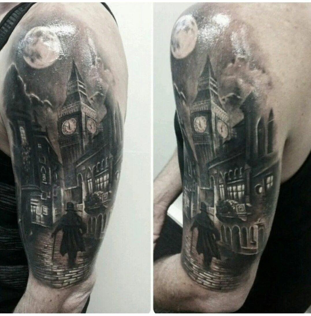 Город эскиз тату. Тату лондон. Тату в стиле улицы. Татуировка улица. Тату город на руке.