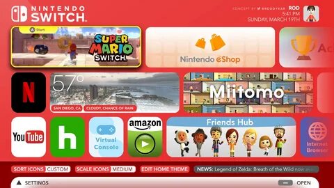 Switch home