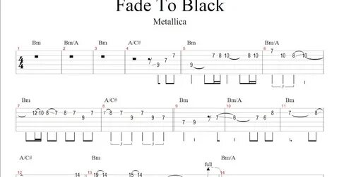 Metallica fade to black