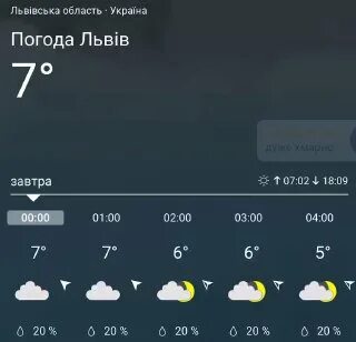 Погода львів